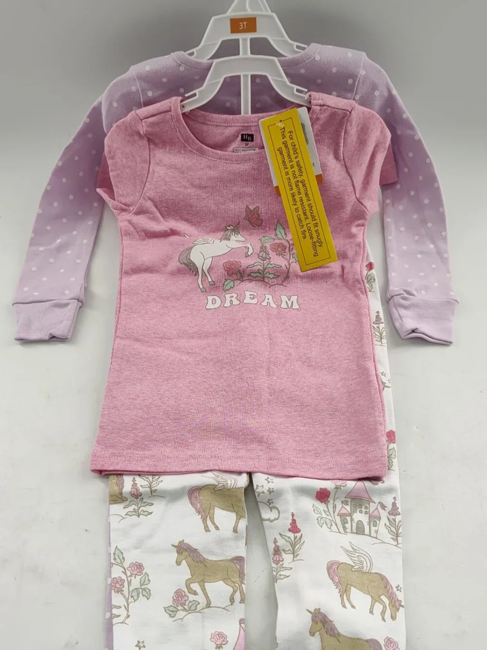 Hudson Baby Infant Girls Cotton Pajama Set 4pk Unicorn World 3T      P#722-P#723